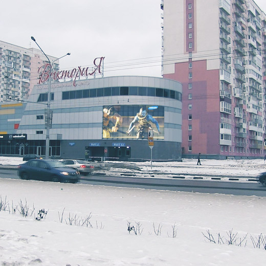 Media facade Kazan from the company LLC «Mediafacade»